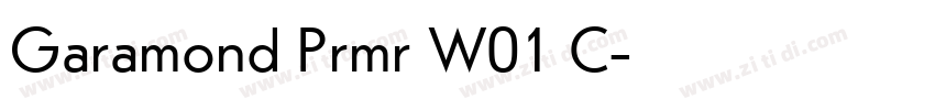 Garamond Prmr W01 C字体转换